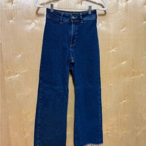 Mango Dark Blue Flare Jeans